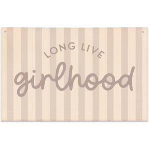 Long Live Girlhood Banner, Playroom Banner, Canvas Wall Hanging Flag Decor for Nursery Playroom Toddler Room, Girl Kids Room Decor Pink Long Live Girlhood Banner, Playroom Banner, Canvas Wall Hanging Flag Decor for Nursery Playroom Toddler Room, Girl Kids Room Decor Pink