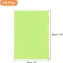 MECCANIXITY 50 Sheets Printable Sticker Paper, 8"x12" A4 Self Adhesive Sticker Backing Paper 250gsm for Craft Scrapbooking Inkjet Printer, Light Green