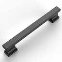Amerdeco 10 Pack Matte Black Cabinet Pulls 5 Inch(128mm) Hole Centers Kitchen Cabinet Handles Cabinet Hardware Kitchen Handles for Cabinets Cupboard Handles Drawer Pulls ZH00013