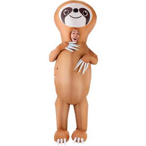 Morph Sloth Inflatable Costume Adult, Inflatable Costume Sloth, Sloth Halloween Costume, Inflatable Sloth Costume, Blow Up Sloth Costume, Inflatable Costumes Adult Funny