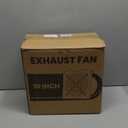 HG Power 10 Inch Exhaust Fan, Kitchen Exhaust Fan With Switch 988 CFM Wall Mounted, Extractor Ventilation Fan For Attic, Greenhouse, Basement, Shed (White)