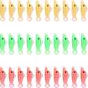 7 x 30pcs Fish Mouth Needle Threader, Sewing Machine Needle Threaders Automatic Needle Threader Simple Needle Threader for Sewing DIY Craft (Yellow, Green, Red)