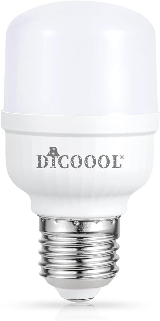 Dicoool LED Light Bulb E26 6W 3000K Warm White Light Q50 Bulb, 3 Color Temperatures 3000K/5000K/4000K, Appliance Bulb Suitable Dimming Table Lamp