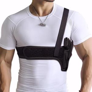 Quick Draw Shoulder Holster - Belly Band Holster for Everyday Comfortable Concealed Carry for Small, Compact and Other Similar Gear (single strap-Right 45" Fits 36"-42")