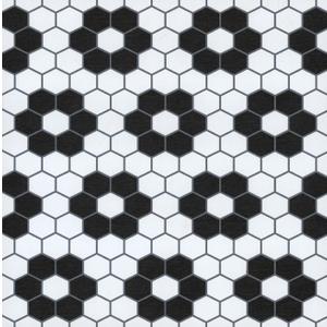FloorPops Black Biscotto Peel & Stick Floor Tiles, FP3931 (12"L x 12"W x 0.06"T)