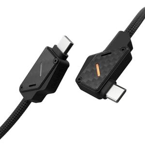 Aulumu M07 240W USB-C to USB-C Carbon Fiber Cable | USB 3.1 Gen2 10Gbps | 4K@60Hz Video Output Fast Charging | For iPhone 17/16/15 Pro Max, NVMe SSD, Galaxy S25/S24/S23 Ultra, MacBook Pro -Black 6.6FT