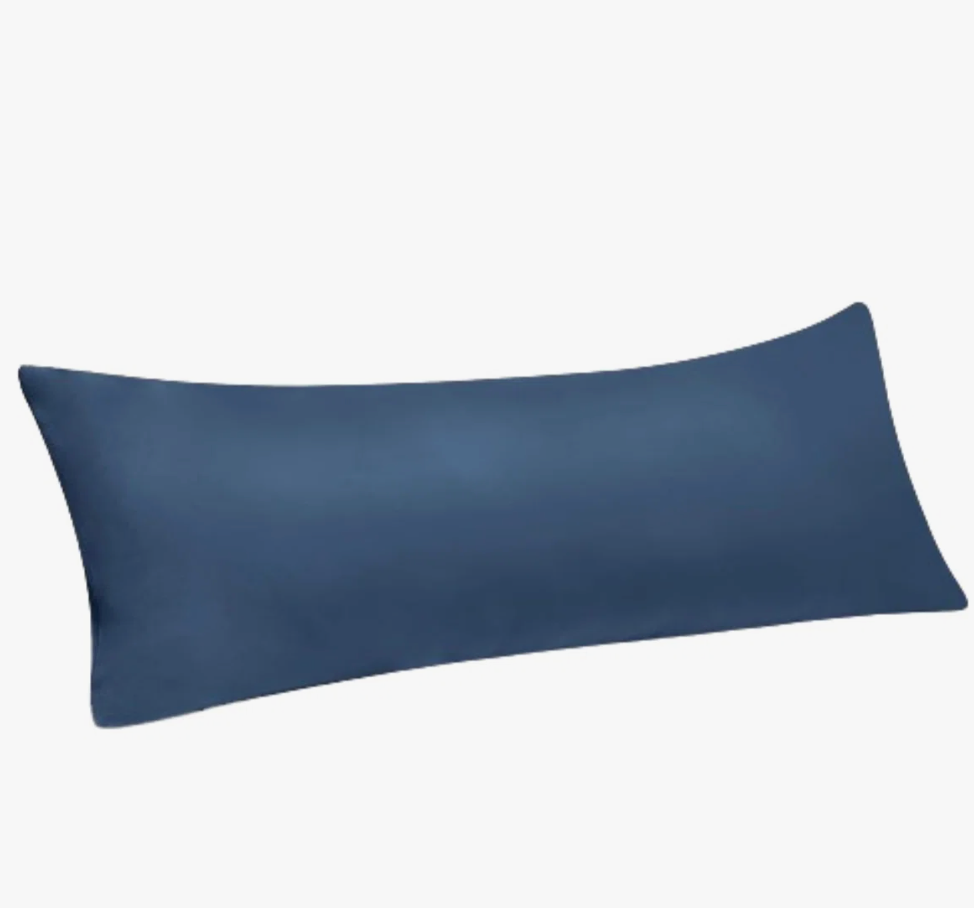 Memory Foam Body Pillow 20x54 Inch Long Bed Pillow Blue