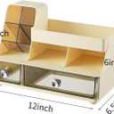 Makeup Organizer with Drawers for Vanity,Bathroom Countertop Organizer with Brushes Holder,Skincare Storage Organizer,Perfect Cosmetic Display Case for Your Beauty Essential