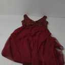 Women's Sequin Sparkly Dresses Evening Gowns Tulle Long Empire Waist Twist Formal Wedding Guest Party Maxi Dress (Burgundy) S