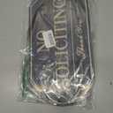 Heavy Duty No Soliciting Sign for House - All Metal Construction No Soliciting Yard Sign - 14" x 7" - Aluminum - with 28" Stake (Gold)