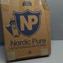 Nordic Pure 16x20x1 (Actual Size: 15 1/2 x 19 1/2 x 3/4) Pleated MERV 12 Air Filters 4 Pack