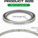 1/2 x 62 Inch Deck Belt Mower Lawn Tractor for Cub Cadet/MTD 754-3073 954-3073 2000 Series with 42" Deck, Hustler 781443 Super Z 108603 375543, for John Deere M41642 M84223/ Aramid Cord