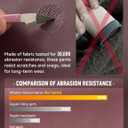 baleaf Men's Hiking Pants Ripstop Lightweight Cargo Waterproof Travel Pants Quick Dry with Zip Pockets UPF 50+ Work (L)