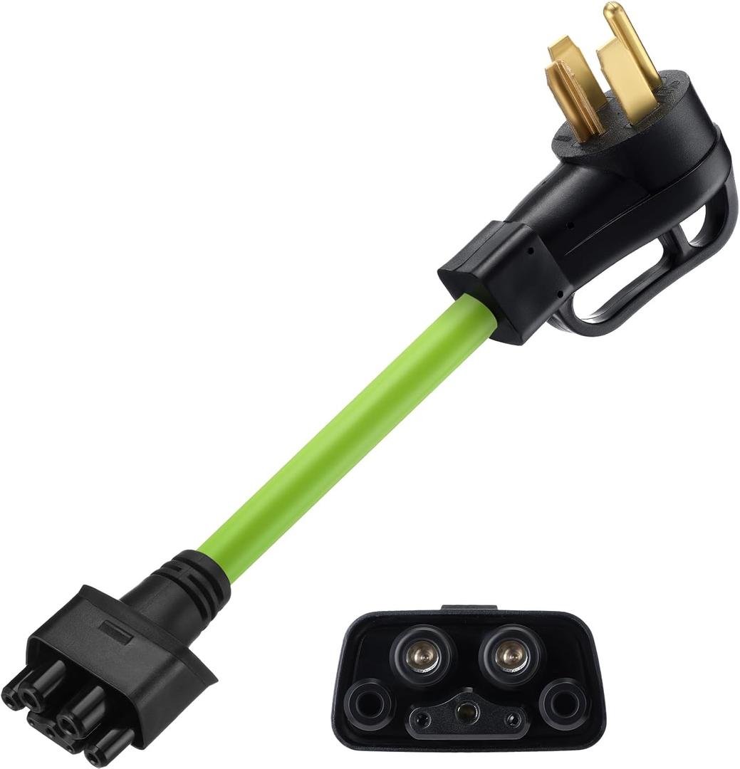 Nezyo 15.5" Adapter Compatible with Tesla Gen 2 Mobile Portable Mobile Charger Ev Charger Adapter Handle Compatible with Tesla Electric Vehicles(14-30P)