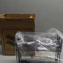 SpaceAid Pull Out Spice Rack Organizer for Cabinet, Heavy Duty Slide Out Seasoning Kitchen Organizer, Cabinet Organizer, with Labels, 5.2" W x10.75 D x10 H, 2 Drawers 2-Tier