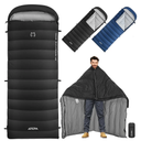 KAMPKEEPER Mummy Sleeping Bag, Cold Weather Camping Sleeping Bag, 32℉ 34 Seasons Adults Sleeping Bag, NonSnag Zipper with Adjustable Hood for Backpacking, Hiking