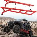 ELITEWILL RZR PRO XP Nerf Bars Rock Sliders Red Fit for 2020-2024 RZR PRO XP, RZR Turbo R and RZR Pro R Side Step Bumper Guard Tree Kickers Replace OEM 2889208-458 2889208-293, 2-Seater