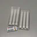 Homemory 6 Pcs Wax Flameless Taper Candles with Remote Timer and Dimmer, White Candle Sticks Battery Operated, LED Window Candles with Flickering Light, 9.6 Inches for Wedding Home Indoor Decoration