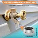 2PCS UPC ASSE 1019-A Repair Kit, Vacuum Breaker Repair Kit, Anti Siphon Valve Replacement, ASSE 1019 Outdoor Hose Bib or Faucet Repair kit with 2PCS 3/4"GHT Hose End Caps