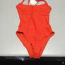 ANRABESS Womens One Piece Swimsuit Slimming Color Block Bathing Suit Full Coverage Swimwear 2026 Beach Vacation Clothes Red Small