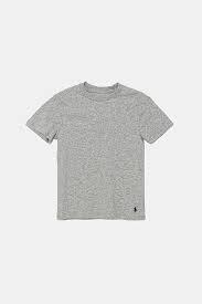 Polo Ralph Lauren Boys' Multi-Pack Short Sleeve Undershirt 6-8YRS, Small, Gray