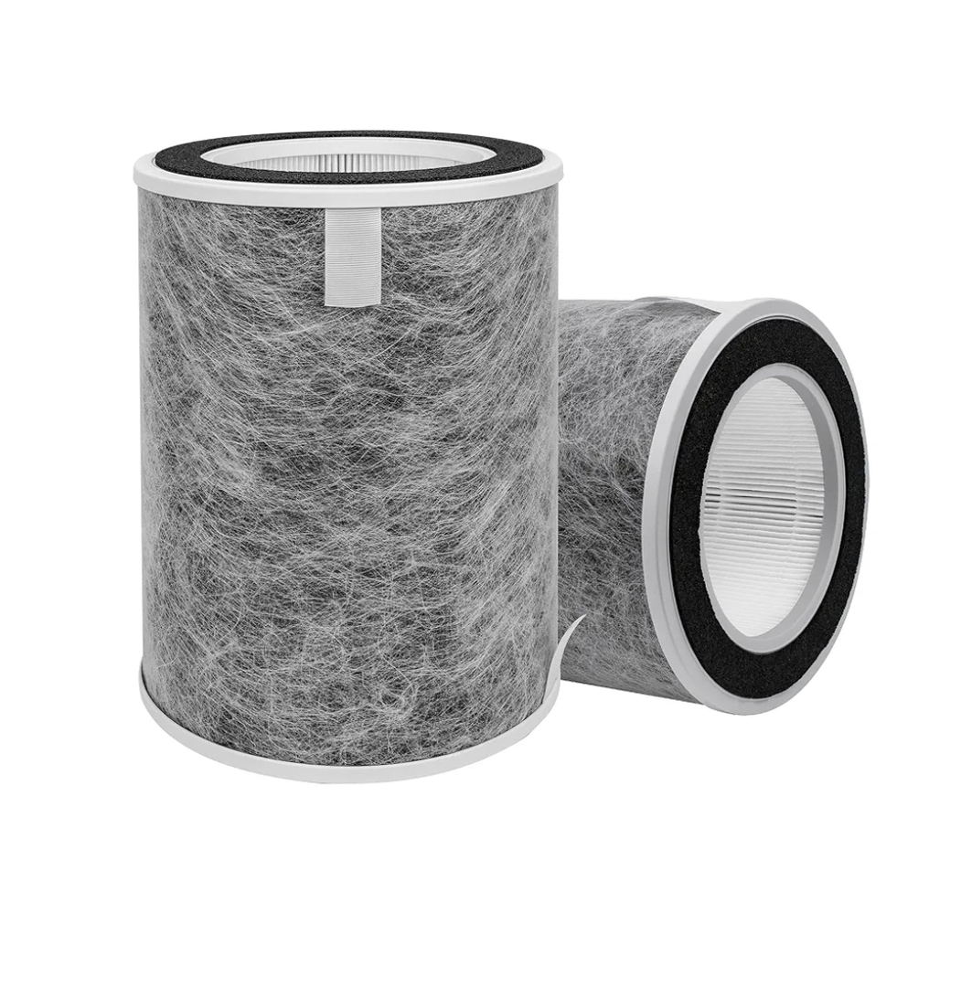 Makeufre HP201 HP202 Replacement Filter, Compatible with Shark HP200 Series HP202,HP201,HP232 and Shark HC501,HC502 Air Purifier MAX, Part #HE2FKBAS, HE2FKBASMB,HE2FKPET, HE2FKPRO, 2 Pack