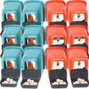 12-Pack Nesting Boxes for Chickens, Roll Away Chicken Laying Boxes - Durable Plastic Chicken Nesting Boxes for Hens, Coop Accessories with Perch for Easy Egg Collection