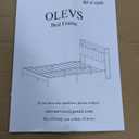 OLEVS Full Bed Frame with Headboard, Metal Platform Bed Full Size with 2-Tier Storage, LED Light & Charging Station Type C, No Box Spring Needed