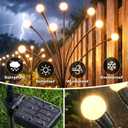 8 Pack Solar Garden Lights 64 LED, Solar Lights Outdoor Waterproof IP65, Decorative Garden Lights Solar Powered for Yard Decor, Outside Solar Firefly Fairy Lights Garden Gifts