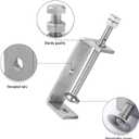 2 Pack 304 Stainless Steel C Clamp 4 Inch C Clamps for Woodworking and Welding MountingSuitable for Home and Professional Use