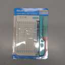 Small Paper Cutter 6 inch Cut Length, Non Slip Paper Trimmer Compact and Portable Curved Strip Cutters for Cutting Coupon Craft Card and Photo (White)