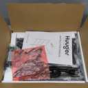 Huuger Nightstand with Charging Station, Side Table with Fabric Drawers, End Table with Open Shelf, Bedside Table with USB Ports and Outlets, Night Stand for Bedroom, Rustic Brown and Black (11.8"D x 15.7"W x 23.6"H (2 Drawers))