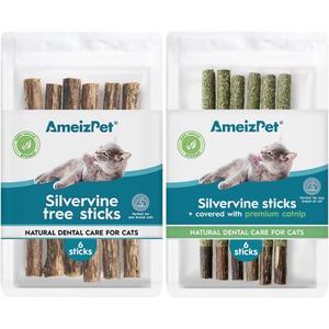 Regular Silvervine Sticks & Catnip Sticks for Cats 6 pcs & 6 pcs Packages