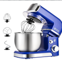 Kitchen in the box Stand Mixer,3.2Qt Mini Electric Food Mixer,6 Speeds Portable Lightweight Kitchen Mixer for Daily Use with Egg Whisk,Dough Hook,Flat Beater (Reflex Blue)