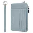 BOSTANTEN Small Wallet For Women RFID Leather Credit Card Holder Slim Wristlet Keychain Wallet With Zipper Pocket