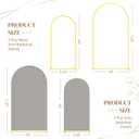 Toolterritary Metal Arch Backdrop Stand and Cover Set, 7.2FT, 6FT Party Backdrop, Easy to Assemble, Backdrop Stand for Parties, Birthday, Baby Shower