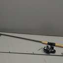 Shakespeare Excursion Spinning Reel and 7' 2-Piece Fishing Rod Combo, Carbon Composite Rod Blank Construction, Premium Cork Handles