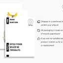 TwoDays Floral Silhouette Cat Wall Art, Cute Botanical Flower poster, Minimalist Abstract Boho Pictures Room Decor, Gift for Cat Lovers (12" X 16", UNFRAMED)