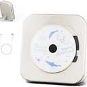 Yintiny Off White Audio CD Player with Speakers for Home Decor (CD909)