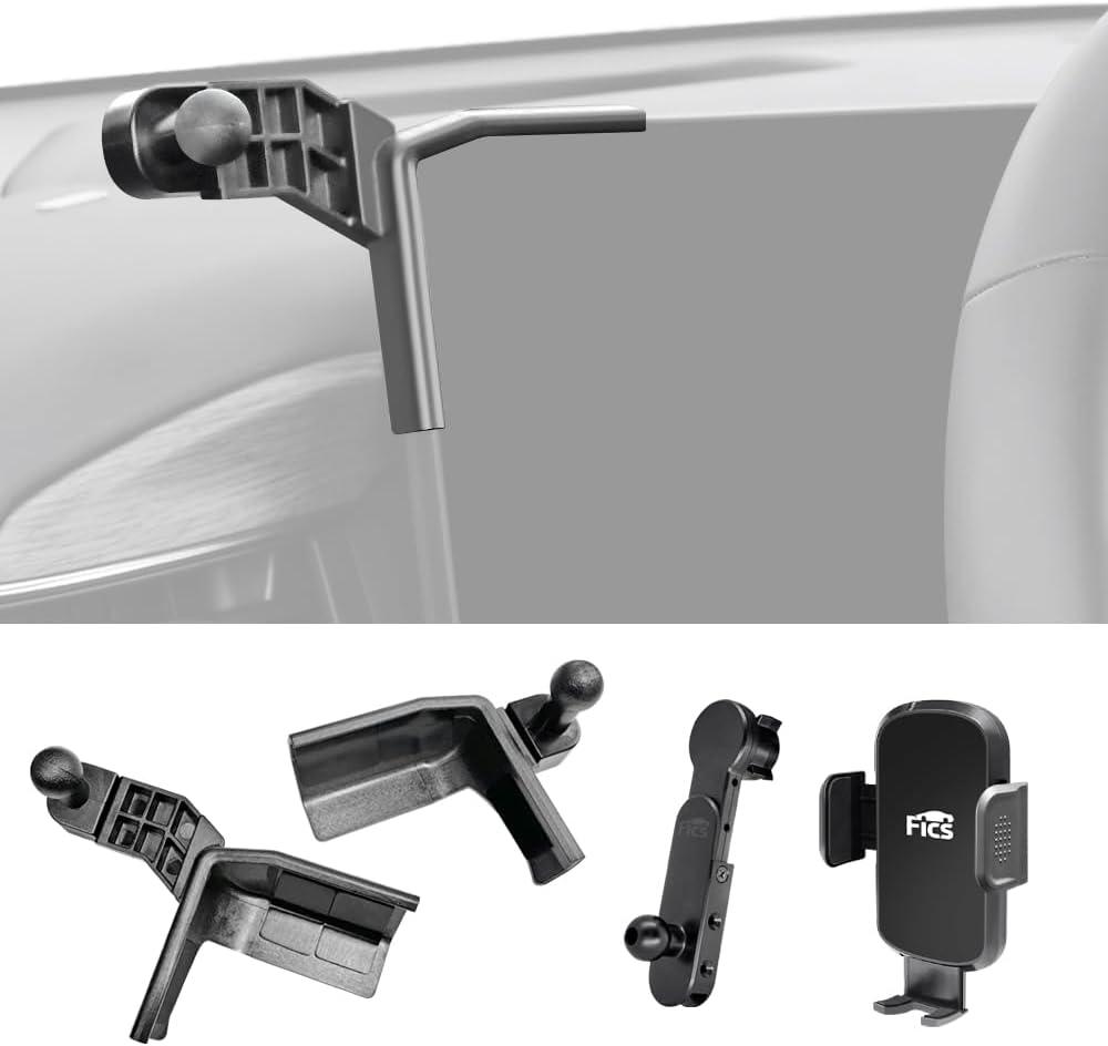 FICS Side Monitor Phone Holder for KIA EV9  Custom-Fit Left & Right Mount for Seamless Display Integration, Interior Accessories for Navigation Use, Stable Driving View