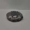 Small Round End Table - 3 Tier Design Accent Table, Narrow Side or Bedside Stand, Industrial Vintage Nightstand for Bedroom, Living Room, or Small Spaces, Rustic Brown (1 Pack)