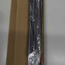 Matte Black M12 Threaded Extension Rod for Pendant Light, Island Lighting, Chandeliers,lighting fixture downrods & stems,12 Inches 13.5mm OD (0.531) x 300mm L (11.81)