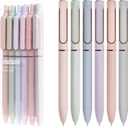 3 x 6 Pack 0.5mm Gel Pens Black Ink Smooth Writing | Fine point, journaling, office/school supplies, cute nurse aesthetic, gift for women/men