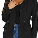 SheKiss Womens Camouflage Shacket Jacket Coats Fashion Fall Long Sleeve Zipper Canvas Camo Jackets with Pockets Large