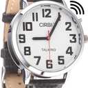 Big Talking Watch with Jumbo Numbers for Visually impaired with North American Male Voice (Black)