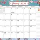 2 x 2025-2026 Desk Calendar,18 Month Desk Calendar/Wall Calendar Combo, 17" x 12", January 2025-June 2026, Highlight Holidays, Planning Calendar, Thick Paper (2025 JAN Classic Black)