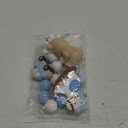 JeVenis Blue Bear Cake Decoration With Gold Balls Topper for Baby Shower and Birthday