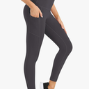 Fengbay High Waist Yoga Pants, Pocket Yoga Pants Tummy Control Workout Running 4 Way Stretch Yoga Leggings M