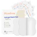 Hydrogel Nipple Gel Pads for Breastfeeding: Soothing Nursing Pads Reusable Instant Cooling Relief | Promotes Healing Irritated Nipples  6 Packs(12 Count)