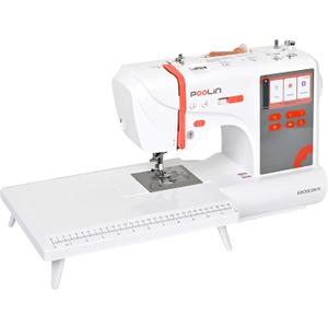 PooLin EOC03 2in1 Embroidery Machine with Sewing, Max 4" x 9.25" Area, Sewing and Embroidery